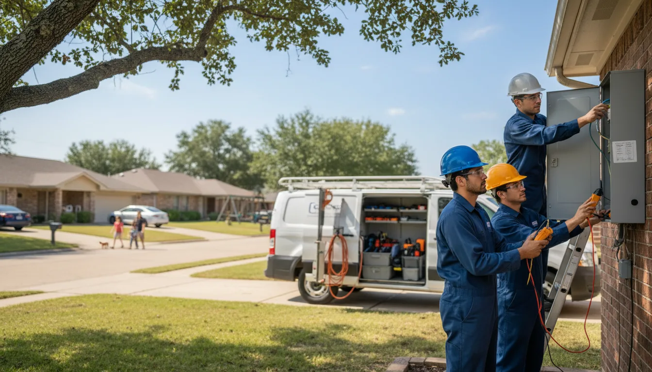 Certified electrician providing emergency electrical services in Overgaard, AZ